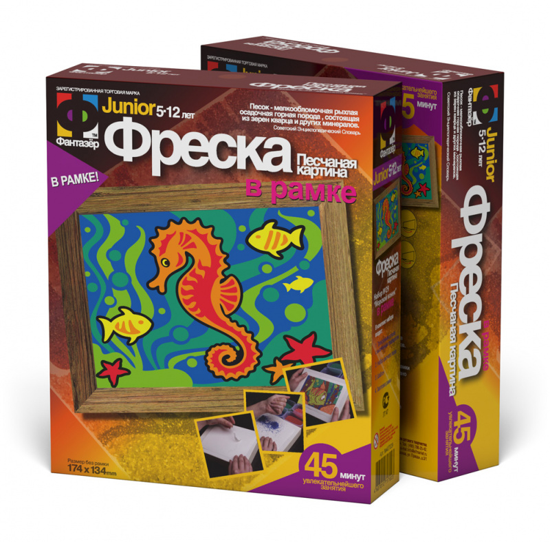 407029 Фреска Морской конек