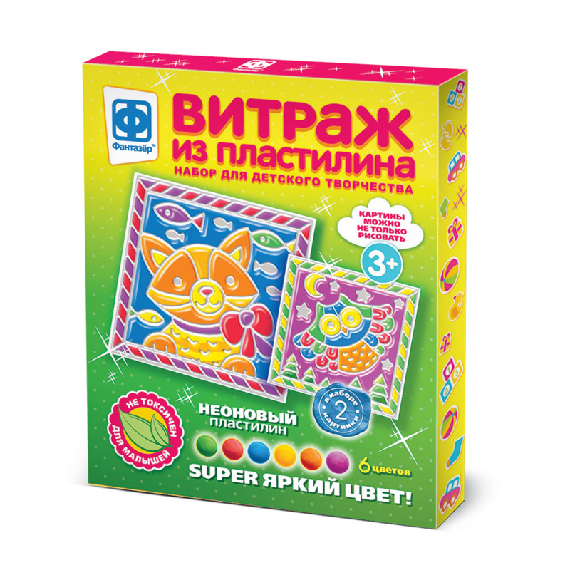 747123 Витраж из пластилина Набор №7