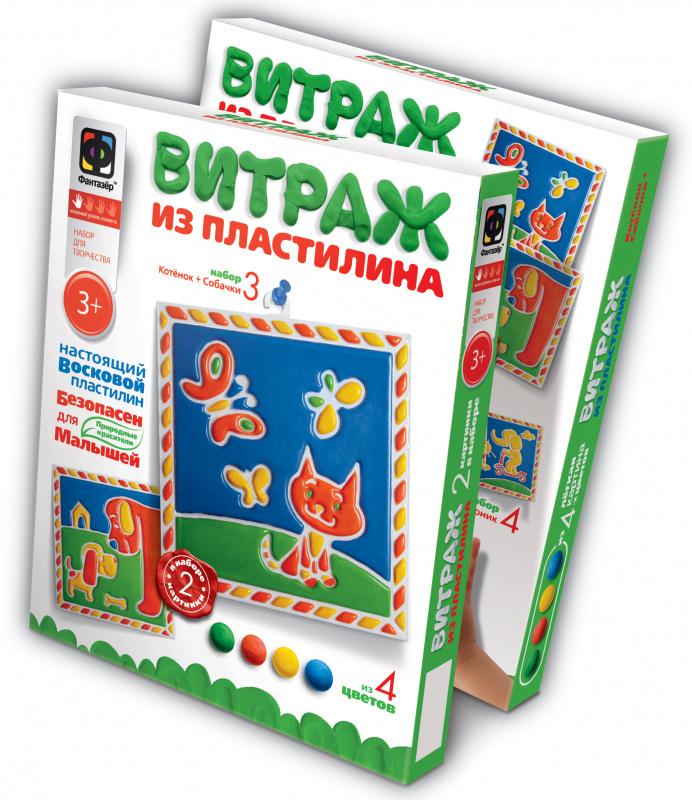 747103 Витражный пластилин Набор №3