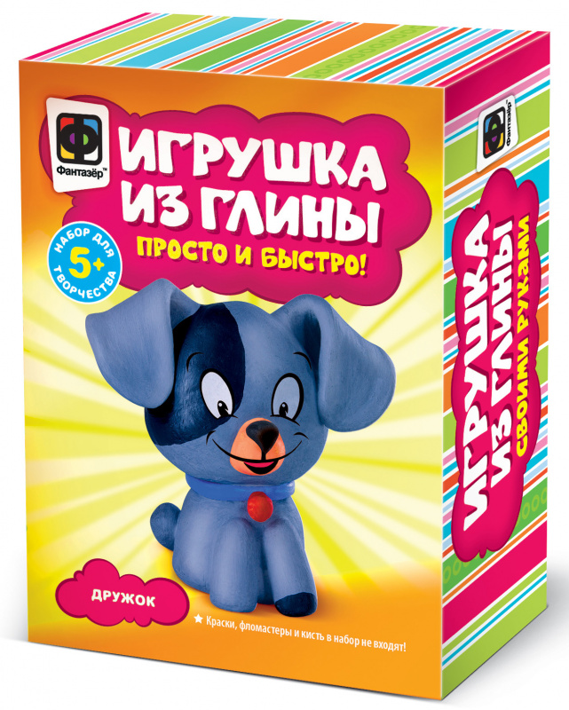 207211 Игрушка из глины Дружок