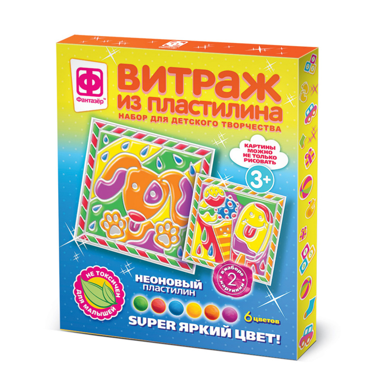 747122 Витраж из пластилина Набор №6