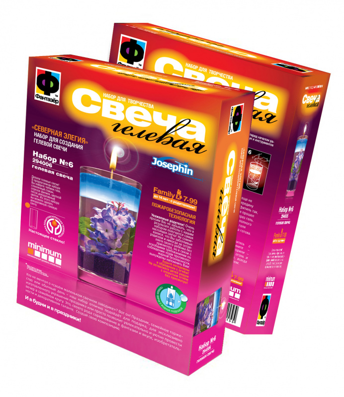 294006 Свеча гелевая "Северная эллегия"