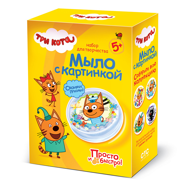 405134 Три кота Мыло с картинкой Коржик