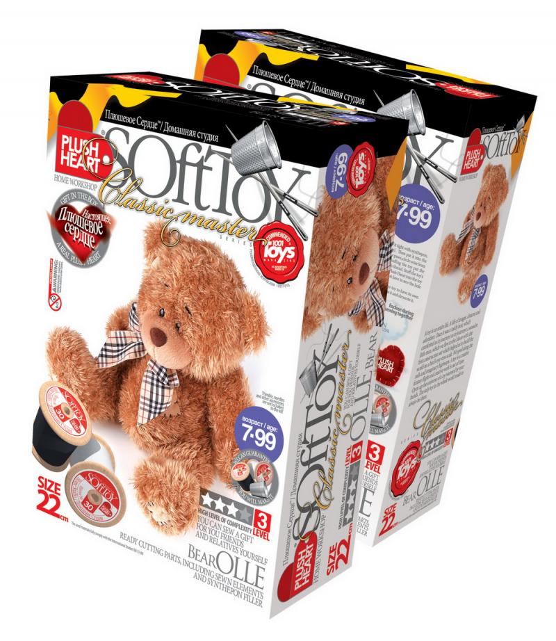 Фантазер The set PLUSH HEART «Olle bear»