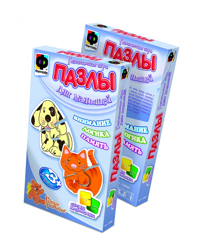 349005 Пазлы для малышей КОШКА и СОБАКА