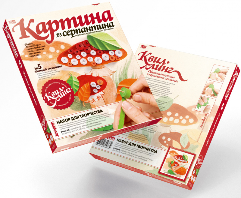 967005 Квиллинг, Хитрый мухомор